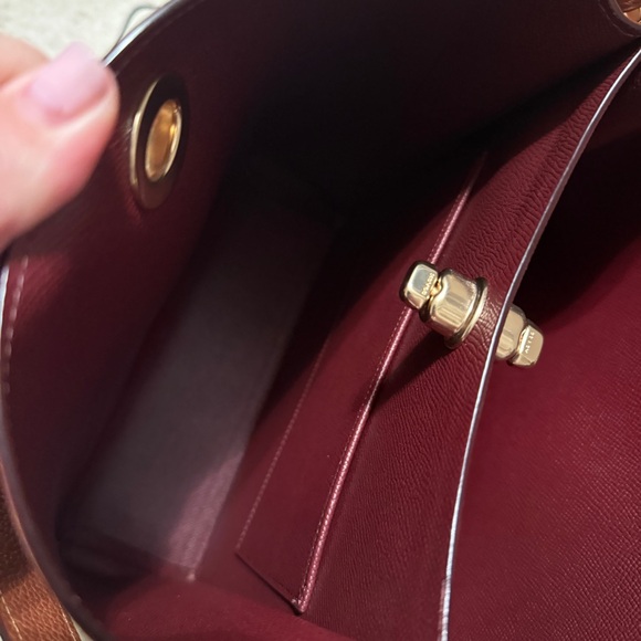 Coach Polished Pebble Leather Charlie Bucket Shoulder and Crossbody Bag - Picture 11 of 13